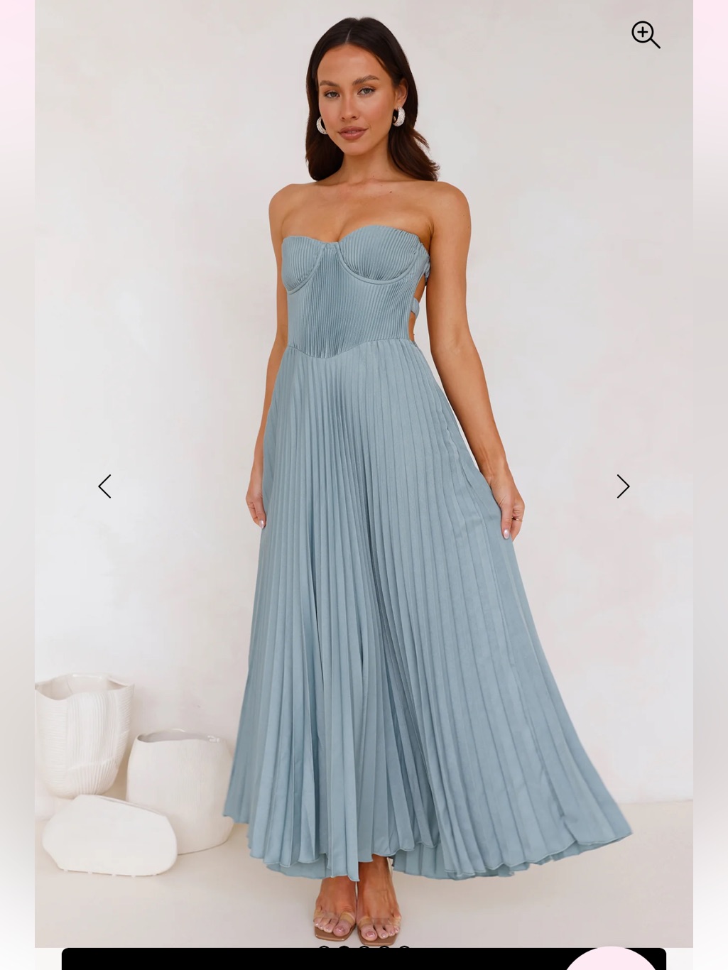 Hello Molly Sunflower Serenity Plisse Maxi Dress Sage